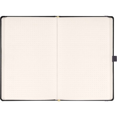 Klasszikus notesz Taggia borítással Gray, pontozott, 13x21cm, Presco