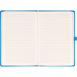 Klasszikus notesz Taggia borítással Blue, vonalas, 13x21cm, Presco Napló Presco