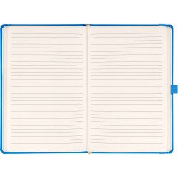 Klasszikus notesz Taggia borítással Blue, vonalas, 13x21cm, Presco Napló Presco