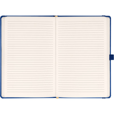 Klasszikus notesz Taggia borítással Dark blue, vonalas, 13x21cm, Presco