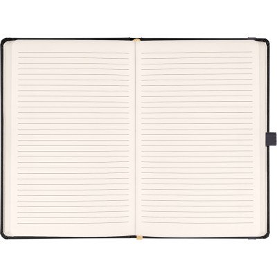 Klasszikus notesz Taggia borítással Gray, vonalas, 13x21cm, Presco