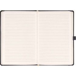 Klasszikus notesz Taggia borítással Gray, vonalas, 13x21cm, Presco Napló Presco
