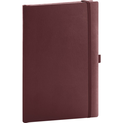 Klasszikus notesz Balacron borítással red, vonalas, 15x21cm, Presco