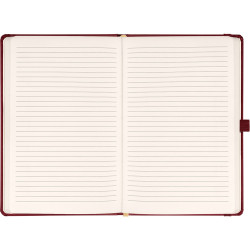 Klasszikus notesz Balacron borítással red, vonalas, 15x21cm, Presco