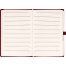 Klasszikus notesz Balacron borítással red, vonalas, 15x21cm, Presco Napló Presco