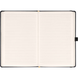 Klasszikus notesz Balacron borítással black, vonalas, 15x21cm, Presco Napló Presco