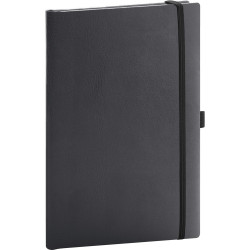 Klasszikus notesz Balacron borítással black, vonalas, 15x21cm, Presco Napló Presco