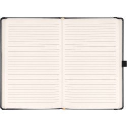 Klasszikus notesz Balacron borítással black, vonalas, 15x21cm, Presco Napló Presco