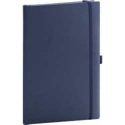 Klasszikus notesz Balacron borítással dark blue, vonalas, 15x21cm, Presco Napló Presco