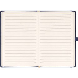 Klasszikus notesz Balacron borítással dark blue, vonalas, 15x21cm, Presco Napló Presco