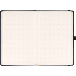 Klasszikus notesz Balacron borítással black, pontozott, 15x21cm, Presco Napló Presco