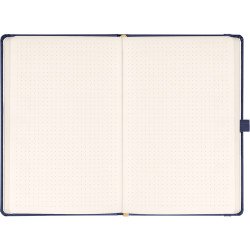 Klasszikus notesz Balacron borítással dark blue, pontozott, 15x21cm, Presco Napló Presco