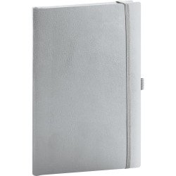 Klasszikus notesz Balacron borítással silver, pontozott, 15x21cm, Presco Napló Presco