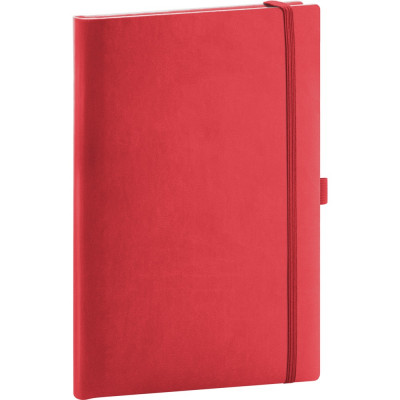 Klasszikus notesz Aprint borítással red, vonalas, 15x21cm, Presco