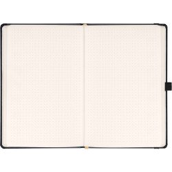 Klasszikus notesz Aprint borítással black, pontozott, 15x21cm, Presco Napló Presco