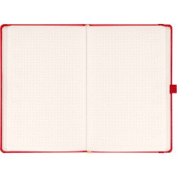 Klasszikus notesz Aprint borítással red, pontozott, 15x21cm, Presco Napló Presco