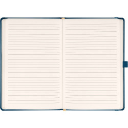 Klasszikus notesz Aprint borítással Neo blue, vonalas, 15x21cm, Presco