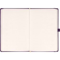 Klasszikus notesz Aprint borítással Neo purple, pontozott, 15x21cm, Presco