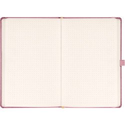 Klasszikus notesz Aprint borítással Neo pink, pontozott, 15x21cm, Presco Napló Presco