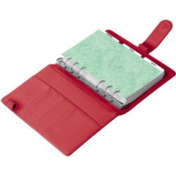 Gyűrűs kalendárium heti beosztású bright red 125x190mm, Presco