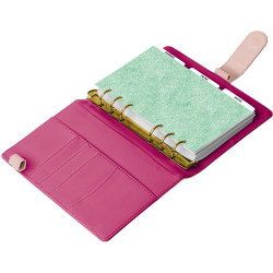 Gyűrűs kalendárium heti beosztású blush pink 125x190mm, Presco