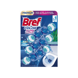 WC illatosító golyós 3 x 50 g Color Auto Aktive Bref Eucalyptus Toalett tisztító, WC illatosító Bref