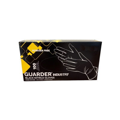 Gumikesztyű nitril púdermentes XL 100 db/doboz Industry Guarder®_fekete