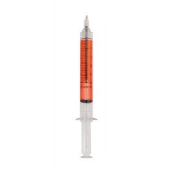Golyóstoll nyomógombos műanyag piros test, Vaccine, írásszín kék 50db/doboz Golyóstoll Egyéb