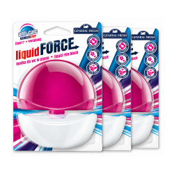 WC illatosító gél 3 x 55 ml Liquid Force Virág Toalett tisztító, WC illatosító General fresh