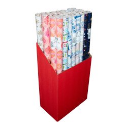 Díszcsomagoló papír karácsonyi mintákkal 70 x 200 cm, 50 tekercs/karton Csomagolópapír NA