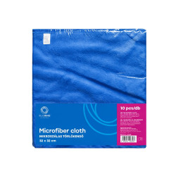 Törlőkendő mikroszálas 32 x 32 cm 300 g/m2 10 darab/csomag Bluering® Kék
