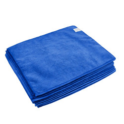 Törlőkendő mikroszálas 32 x 32 cm 300 g/m2 10 darab/csomag Bluering® Kék