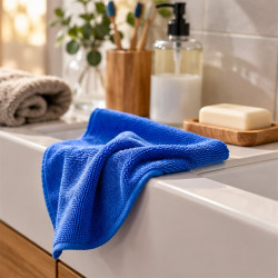 Törlőkendő mikroszálas 32 x 32 cm 300 g/m2 10 darab/csomag Bluering® Kék Szivacsok, kendők, súrolók Bluering