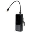 Powerbank, 10 000 mAh PD 20W 1xUSB-C + USB-A Platinet fekete