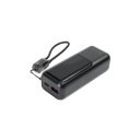 Powerbank, 10 000 mAh PD 20W 1xUSB-C + USB-A Platinet fekete
