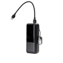 Powerbank, 10 000 mAh PD 20W 1xUSB-C + USB-A Platinet fekete