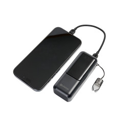 Powerbank, 10 000 mAh PD 20W 1xUSB-C + USB-A Platinet fekete