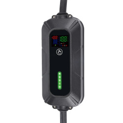 Elektromosautó-töltő hordozható AC Type 2, 8A/10A/13A/16A, 11kW, 5 m,Platinet fekete